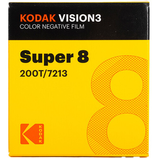KODAK Vision3 200T Tungsten-Balanced Color Neg. Movie Film (#7213) Super 8 (ISO 200), Cartridge 15m (Single perforated)