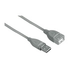 HAMA kabel USB 2.0 prodlužovací, typ A (zásuvka) <--> typ A (vidlice), 1,8 m, šedý