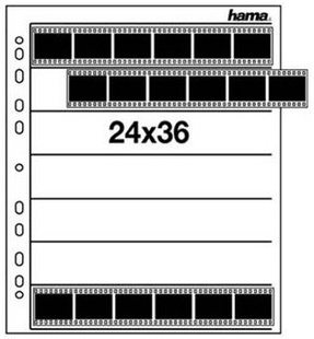 HAMA obal na negativ, 24x36 mm, pergamen matný (26x31cm), 25 ks/bal