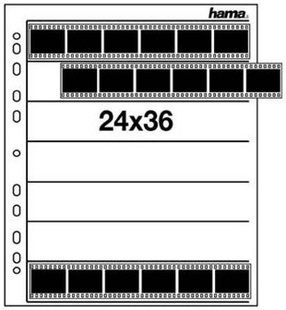 HAMA obal na negativ, 24x36 mm, pergamen matný (26x31cm), 100 ks/bal