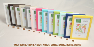 CODEX rám dřevo PINIA  15x20 cm, světle šedý (05)