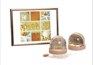 KPH těžítko  KOULE SAND a SHELL 9 cm x 8 cm, béžové, písek