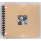 album klasické spirálové FINE ART béžové (taupe), 28x24cm, 50 stran, černé listy_obr9