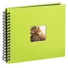album klasické spirálové FINE ART zelené (kiwi), 28x24cm, 50 stran, černé listy_obr2
