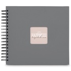 album klasické spirálové FINE ART šedé (Stone Grey), 28x24 cm, 50 stran, černé listy_obr3