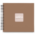 album klasické spirálové FINE ART hnědé (Mousse), 28x24 cm, 50 stran, černé listy_obr3
