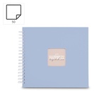 album klasické spirálové FINE ART světle modré (Lagoon), 28x24 cm, 50 stran, bílé listy_obr10