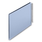 album klasické spirálové FINE ART světle modré (Lagoon), 28x24 cm, 50 stran, černé listy_obr2