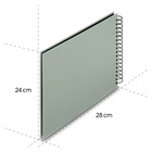 album klasické spirálové FINE ART šalvějové (Sage), 28x24 cm, 50 stran, černé listy_obr11