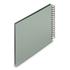 album klasické spirálové FINE ART šalvějové (Sage), 28x24 cm, 50 stran, černé listy_obr2