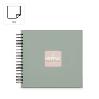 album klasické spirálové FINE ART šalvějové (Sage), 28x24 cm, 50 stran, černé listy_obr10