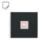album klasické spirálové FINE ART černé (New Black), 36x32 cm, 50 stran, bílé listy_obr10