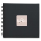 album klasické spirálové FINE ART černé (New Black), 36x32 cm, 50 stran, černé listy_obr3