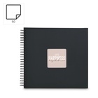 album klasické spirálové FINE ART černé (New Black), 36x32 cm, 50 stran, černé listy_obr10