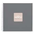 album klasické spirálové FINE ART šedé (Stone Grey), 36x32 cm, 50 stran, bílé listy_obr3