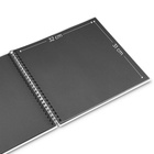 album klasické spirálové FINE ART šedé (Stone Grey), 36x32 cm, 50 stran, černé listy_obr7