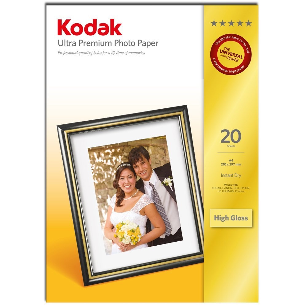 KODAK Ultra Premium Photo Paper RC Gloss 280gsm A4, 20 sheets