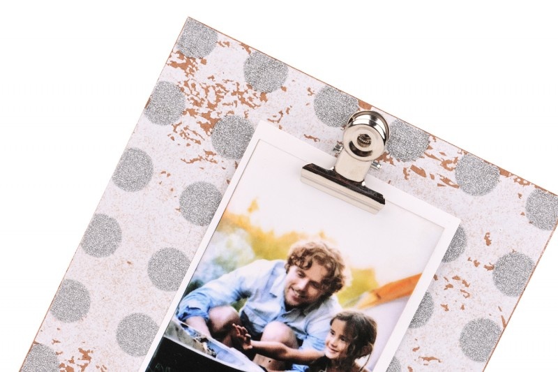 FUJI Instax Mini Clip Photo Frame Silver, MDF rámeček s klipem