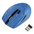MILANO optická bezdrátová myš, 2400dpi, modrá, napájení 2x AA_obr2