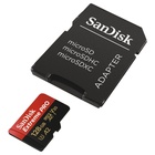 128 GB microSDXC Extreme Pro, 170MB/s, A2 UHS-I U3 (Class 10) V30+ adaptér_obr2