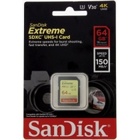 64 GB SDXC karta Extreme, 150MB/s, UHS-I U3 (V30), Class 10_obr4