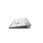 KW-700 bezdrátová klávesnice, USB, 2,4GHz reciever, CZ+SK layout, stříbrná / bílá_obr3