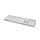 KW-700 bezdrátová klávesnice, USB, 2,4GHz reciever, CZ+SK layout, stříbrná / bílá_obr4