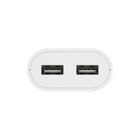 Dvojitá síťová nabíječka s kabelem (euro vidlice), 2x USB zásuvka, 2,4A, 12W, bílá_obr5