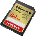 64 GB SDXC karta Extreme PLUS, 170MB/s / 80MB/s, UHS-I U3 V30 (Class 10)_obr3