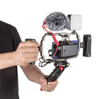 Professional Phone Video Rig Kit [3384B], univerzální sada pro natáčení smartphonem (klec, madla, mikrofon, LED světlo, stativ)_obr5