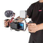 Professional Phone Video Rig Kit [3384B], univerzální sada pro natáčení smartphonem (klec, madla, mikrofon, LED světlo, stativ)_obr6