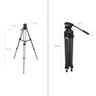 Heavy-Duty Fluid Head Tripod AD-01 [3151], hliníkový stativ s fluidní videohlavou (složený 85 cm, max. výška 186 cm, nosnost 8 kg)_obr2