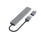 USB 3.2 (5 Gb/s) HUB Ultra Slim, 4 porty USB-A, USB-C adaptér_obr2