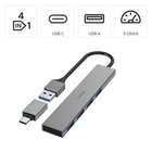 USB 3.2 (5 Gb/s) HUB Ultra Slim, 4 porty USB-A, USB-C adaptér_obr8