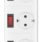 prodlužovací přívod XL s přepěťovou ochranou, bílý, 6 x zásuvka (schuko), 6+1 vypínačů, maximální zatížení: 3680W/16A (230V)_obr5