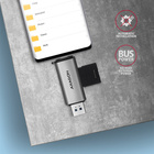 CRE-SAC čtečka paměťových karet SD/microSD, SDXC/microSDXC (do 2 TB), USB 3.2 Gen Type A + Type C, podpora UHS-I_obr5